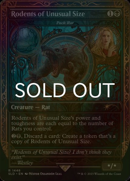 画像1: [FOIL] Rodents of Unusual Size 【英語版】 [SLD-黒R] (1)