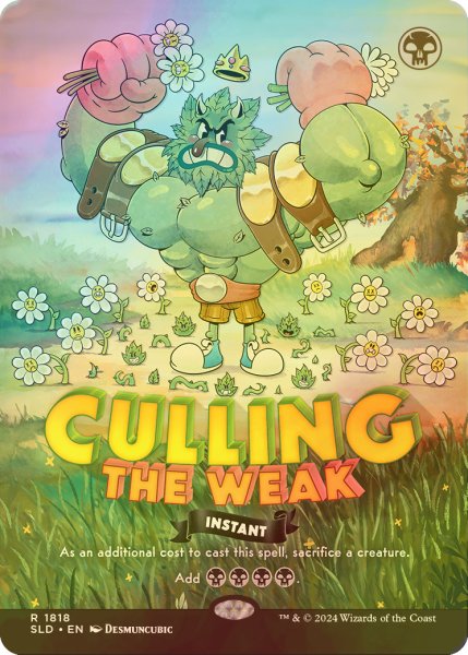 画像1: [FOIL] 弱者選別/Culling the Weak No.1818 【英語版】 [SLD-黒R] (1)