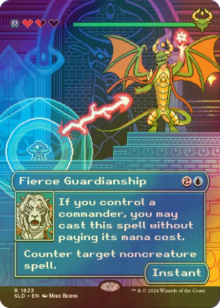画像1: [FOIL] 激情の後見/Fierce Guardianship 【英語版】 [SLD-青R] (1)