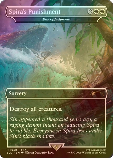 画像1: [FOIL] スピラの罰/Spira's Punishment 【英語版】 [SLD-白R] (1)