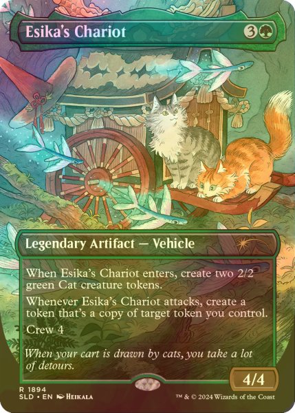 画像1: [FOIL] エシカの戦車/Esika's Chariot 【英語版】 [SLD-緑R] (1)