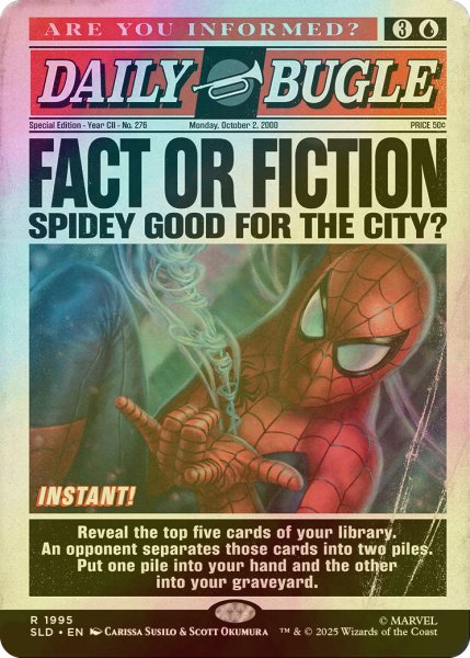 画像1: [FOIL] 嘘か真か/Fact or Fiction No.1995 【英語版】 [SLD-青R] (1)