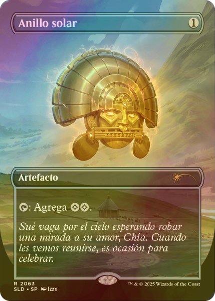 画像1: [FOIL] 太陽の指輪/Sol Ring No.2063 【スペイン語版】 [SLD-灰R] (1)