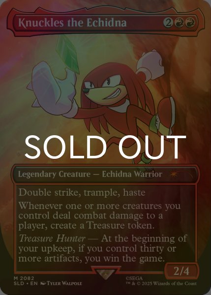 画像1: [FOIL] Knuckles the Echidna 【英語版】 [SLD-赤MR] (1)