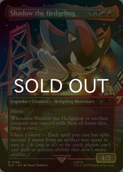 画像1: [FOIL] Shadow the Hedgehog 【英語版】 [SLD-金MR] (1)