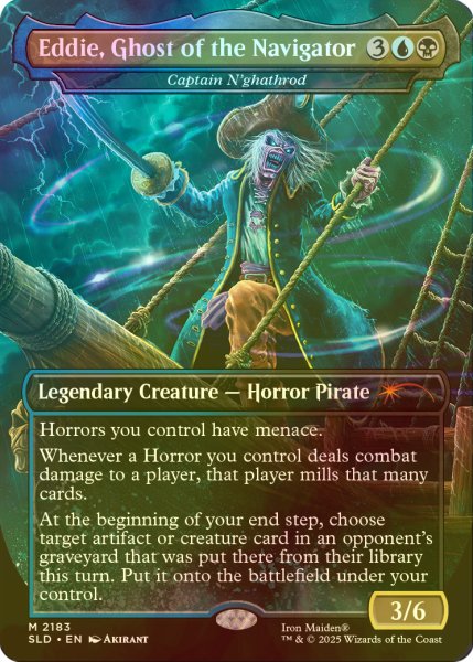 画像1: [FOIL] Eddie, Ghost of the Navigator 【英語版】 [SLD-金MR] (1)