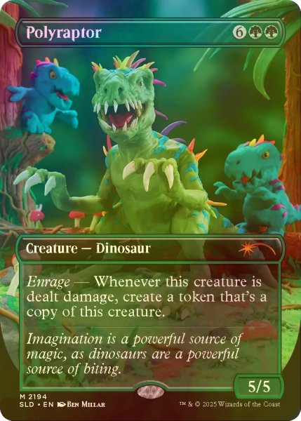 画像1: [FOIL] 万猛竜/Polyraptor No.2194 【英語版】 [SLD-緑MR] (1)