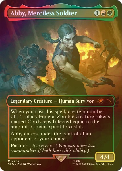 画像1: [FOIL] Abby, Merciless Soldier 【英語版】 [SLD-金MR] (1)