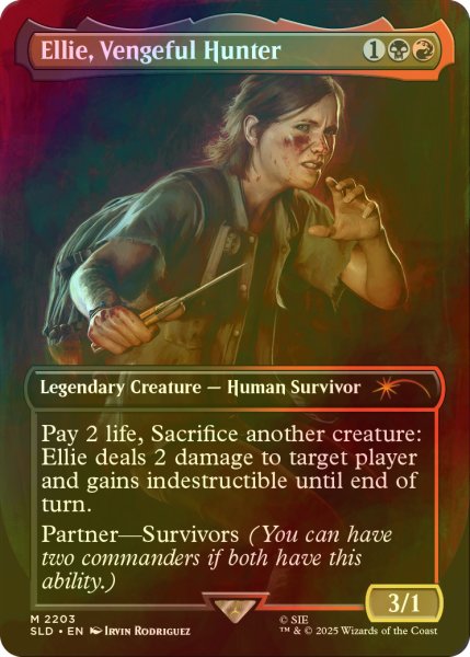 画像1: [FOIL] Ellie, Vengeful Hunter 【英語版】 [SLD-金MR] (1)