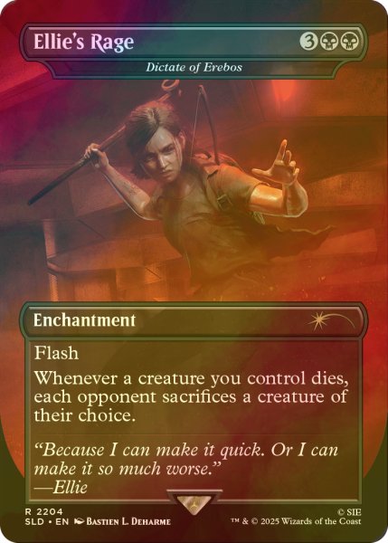 画像1: [FOIL] Ellie's Rage 【英語版】 [SLD-黒R] (1)