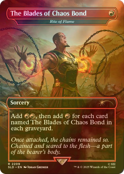 画像1: [FOIL] The Blades of Chaos Bond 【英語版】 [SLD-赤R] (1)