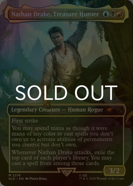 画像1: [FOIL] Nathan Drake, Treasure Hunter 【英語版】 [SLD-金MR] (1)