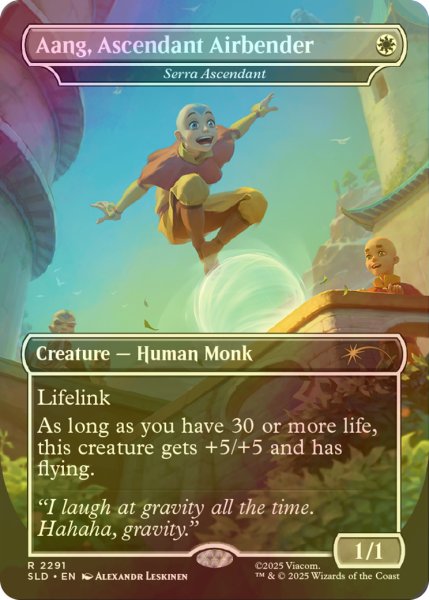 画像1: [FOIL] Aang, Ascendant Airbender 【英語版】 [SLD-白R] (1)
