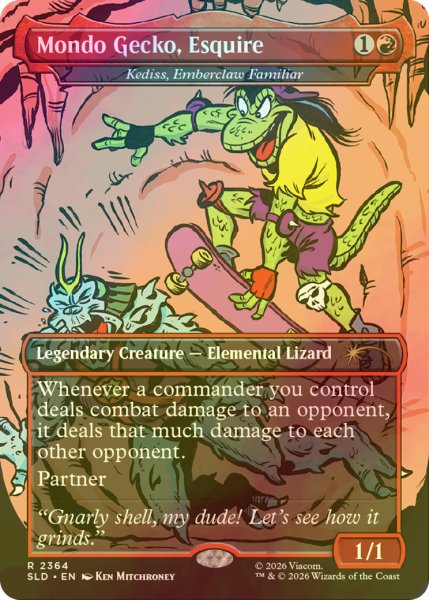 画像1: [FOIL] Mondo Gecko, Esquire 【英語版】 [SLD-赤R] (1)