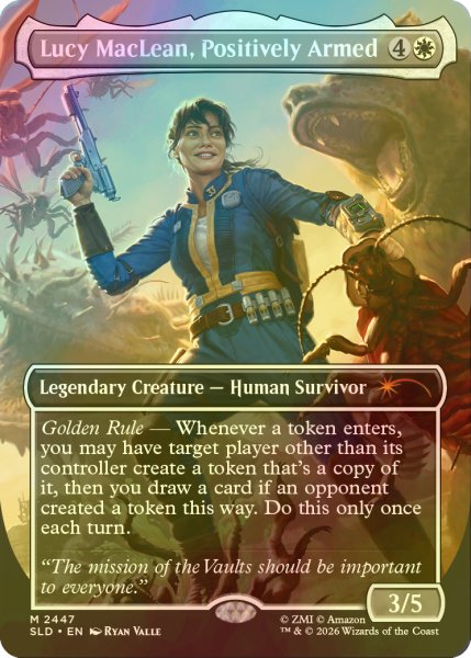 画像1: [FOIL] Lucy MacLean, Positively Armed 【英語版】 [SLD-白MR] (1)