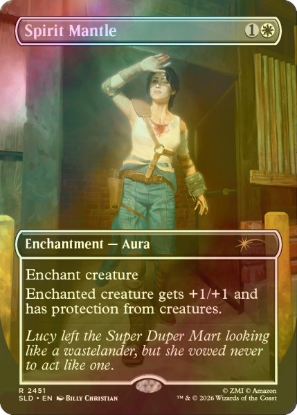 画像1: [FOIL] 霊魂のマントル/Spirit Mantle No.2451 【英語版】 [SLD-白R] (1)