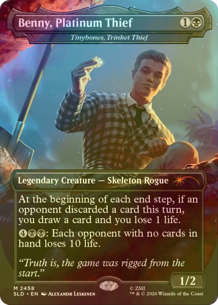 画像1: [FOIL] Benny, Platinum Thief 【英語版】 [SLD-黒MR] (1)