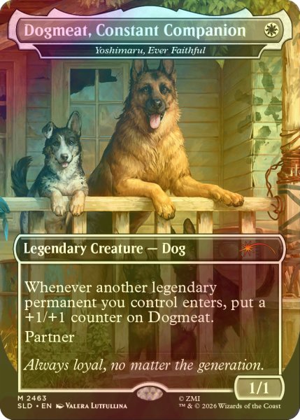 画像1: [FOIL] Dogmeat, Constant Companion 【英語版】 [SLD-白MR] (1)