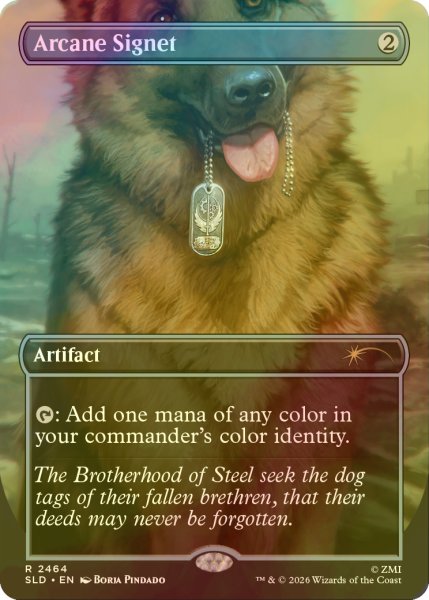 画像1: [FOIL] 秘儀の印鑑/Arcane Signet No.2464 【英語版】 [SLD-灰R] (1)