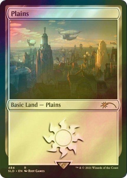 画像1: [FOIL] 平地/Plains No.484 【英語版】 [SLD-土地R] (1)