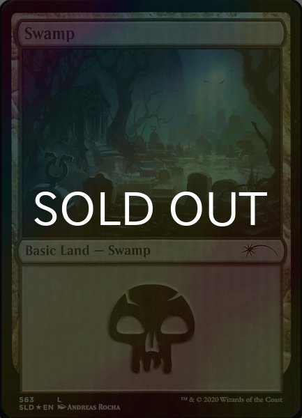 画像1: [FOIL] 沼/Swamp No.563 【英語版】 [SLD-土地C] (1)