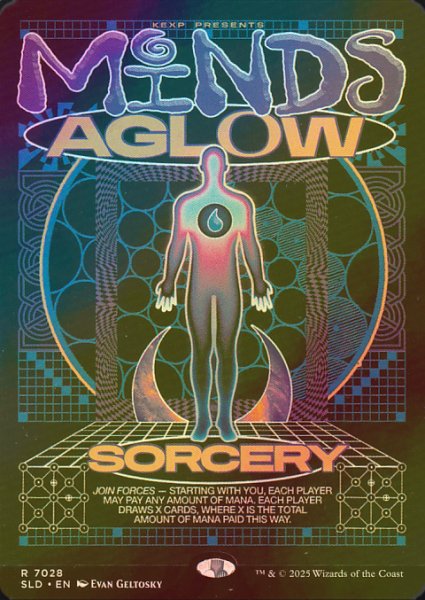 画像1: [FOIL] 精神の輝き/Minds Aglow 【英語版】 [SLD-青R] (1)