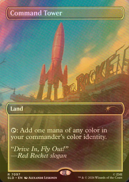 画像1: [FOIL] 統率の塔/Command Tower No.7097 【英語版】 [SLD-土地R] (1)