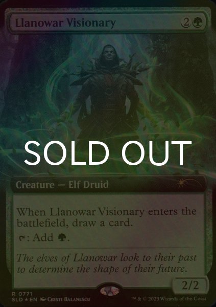 画像1: [FOIL] ラノワールの幻想家/Llanowar Visionary No.771 【英語版】 [SLD-緑R] (1)