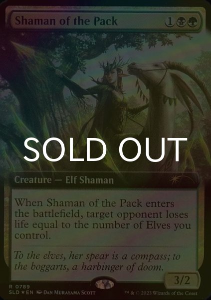 画像1: [FOIL] 群れのシャーマン/Shaman of the Pack No.789 【英語版】 [SLD-金R] (1)