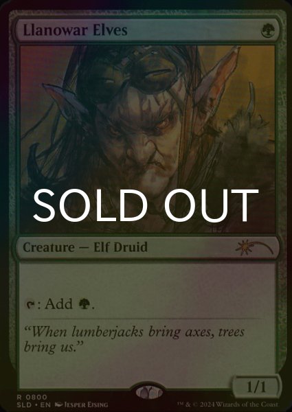 画像1: [FOIL] ラノワールのエルフ/Llanowar Elves No.800 【英語版】 [SLD-緑R] (1)