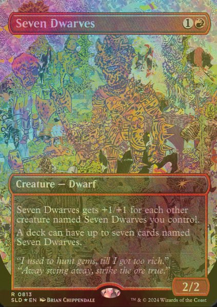 画像1: [FOIL] 七人の小人/Seven Dwarves No.813 【英語版】 [SLD-赤R] (1)