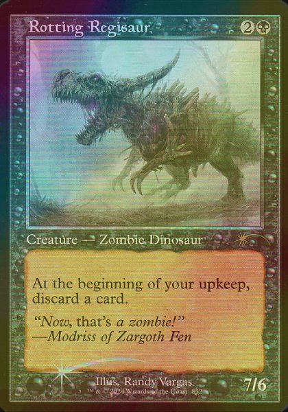 画像1: [FOIL] 朽ちゆくレギサウルス/Rotting Regisaur No.852 【英語版】 [SLD-黒R] (1)
