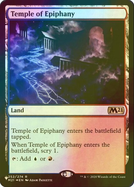 画像1: [FOIL] 天啓の神殿/Temple of Epiphany 【英語版】 [M21-土地List] (1)