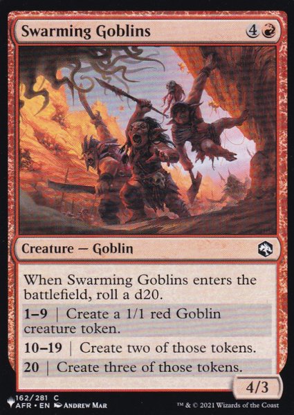 画像1: 群がるゴブリン/Swarming Goblins 【英語版】 [AFR-赤List] (1)