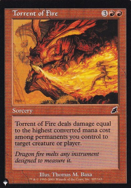 画像1: 火炎流/Torrent of Fire 【英語版】 [SCG-赤List] (1)