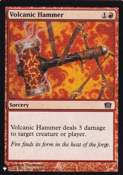 画像1: 火山の鎚/Volcanic Hammer 【英語版】 [8ED-赤List] (1)