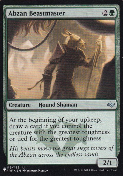 画像1: アブザンの獣使い/Abzan Beastmaster 【英語版】 [FRF-緑List] (1)