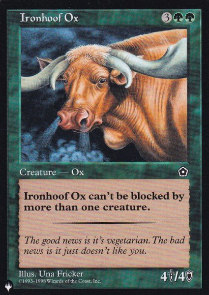 画像1: 鉄の蹄の雄牛/Ironhoof Ox 【英語版】 [P02-緑List] (1)