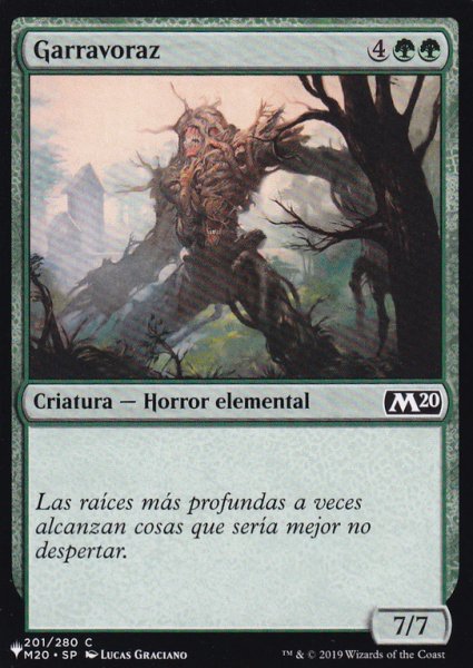 画像1: 貪爪/Vorstclaw 【スペイン語版】 [M20-緑List] (1)