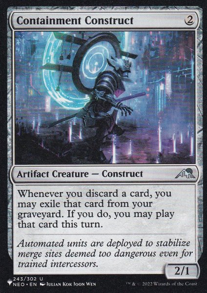 画像1: 隔離用構築物/Containment Construct 【英語版】 [NEO-灰List] (1)