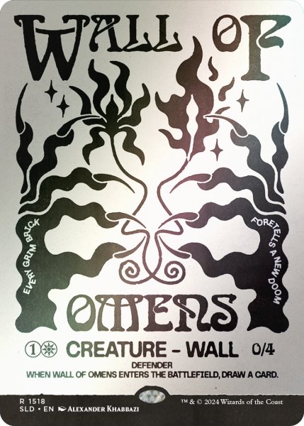 画像1: 前兆の壁/Wall of Omens 【英語版】 [SLD-白R] (1)