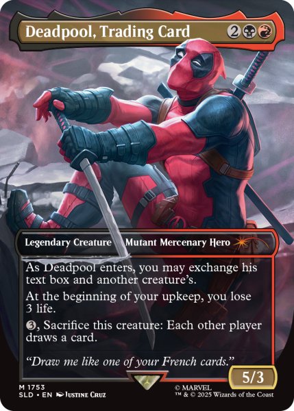 画像1: Deadpool, Trading Card 【英語版】 [SLD-金MR] (1)