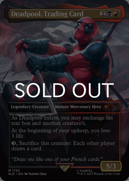 Deadpool, Trading Card 【英語版】 [SLD-金MR] - シングルスター