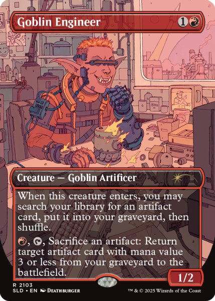 画像1: ゴブリンの技師/Goblin Engineer 【英語版】 [SLD-赤R] (1)