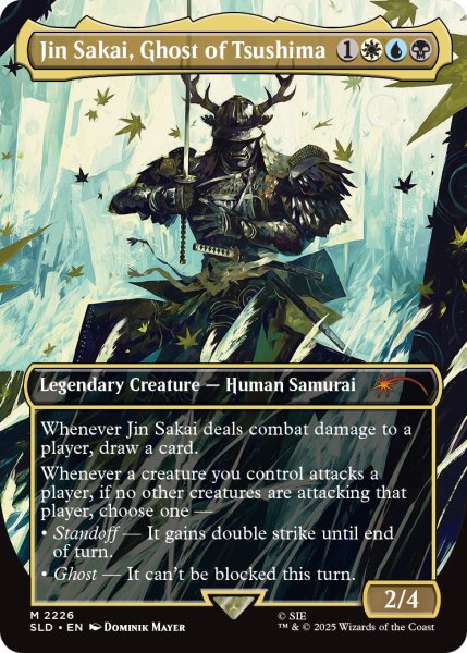 画像1: Jin Sakai, Ghost of Tsushima (SLD/金MR/英/全面アート版/NM) ※詳細要確認 (1)