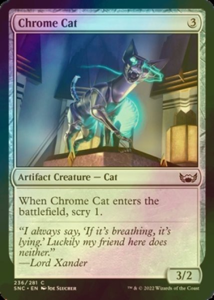 画像1: [FOIL] 金属猫/Chrome Cat 【英語版】 [SNC-灰C] (1)