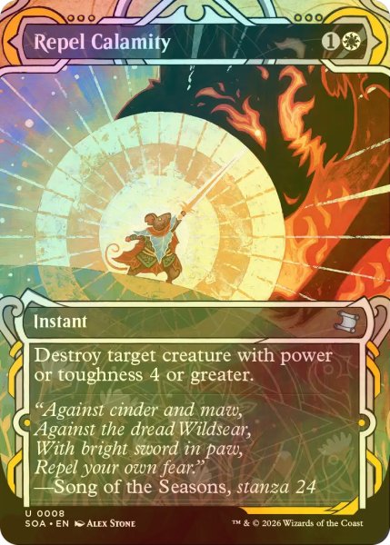 画像1: [FOIL] 災厄の追い返し/Repel Calamity (ショーケース版) 【英語版】 [SOA-白U] (1)