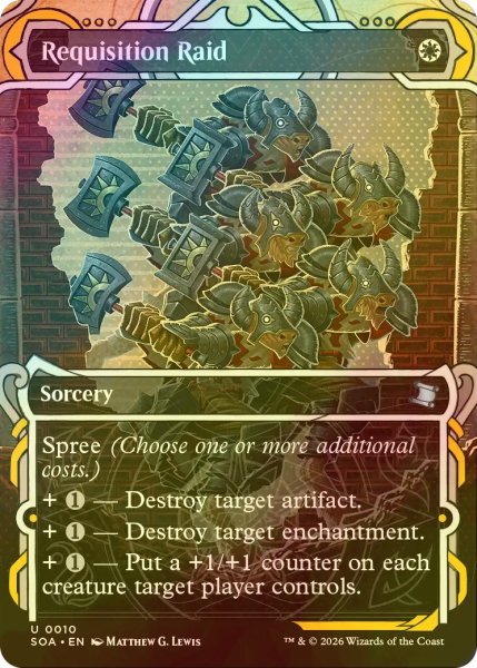 画像1: [FOIL] 没収の強行/Requisition Raid (ショーケース版) 【英語版】 [SOA-白U] (1)