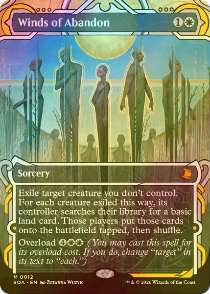 画像1: [FOIL] 遺棄の風/Winds of Abandon (ショーケース・海外産ブースター版) 【英語版】 [SOA-白MR] (1)