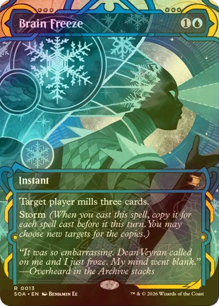 画像1: [FOIL] 思考停止/Brain Freeze (ショーケース・海外産ブースター版) 【英語版】 [SOA-青R] (1)